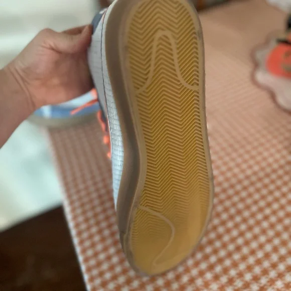 Nike High-Top Sneakers in Blue and Orange BMH blazer